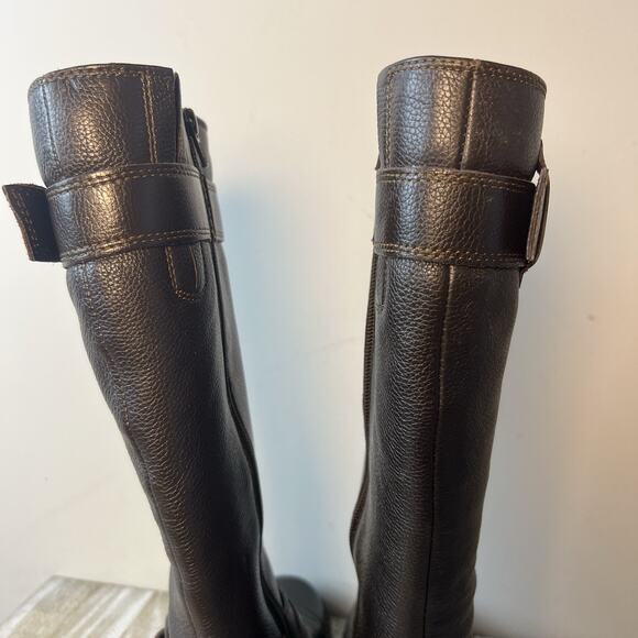 Boc Born Boots Womens 6 M Oliver Tall Riding Brown Leather Knee-Hi Casual - Picture 6 of 15